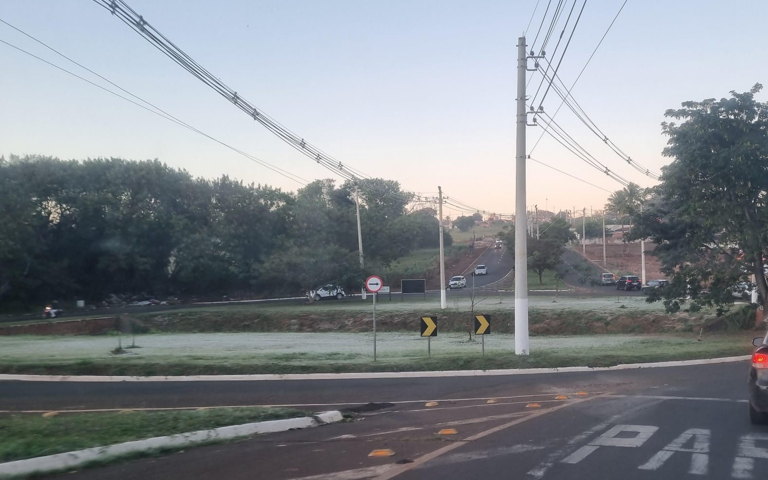 Baixa temperatura provoca geada na cidade e zona rural de Barretos