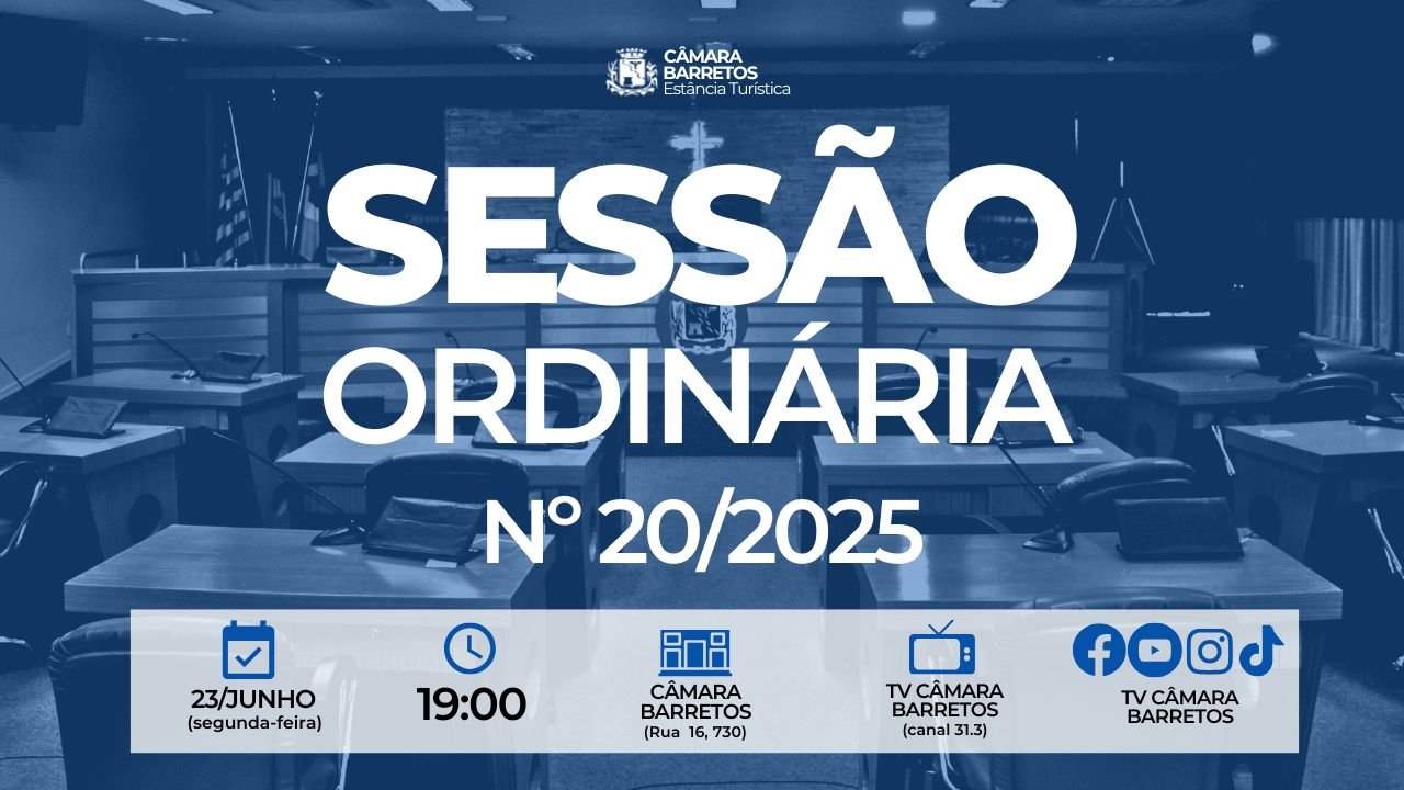 Veja o que será votado pelos vereadores na Sessão Ordinária de segunda-feira, 23 de junho