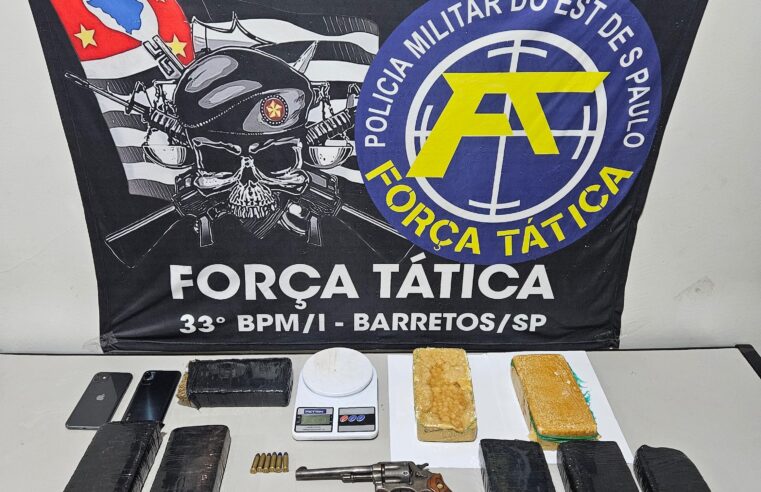 Dupla é presa com mais de 6 kg de drogas