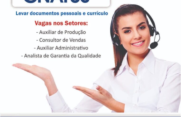 Gnatus oferece 20 vagas em Feirão de Empregos