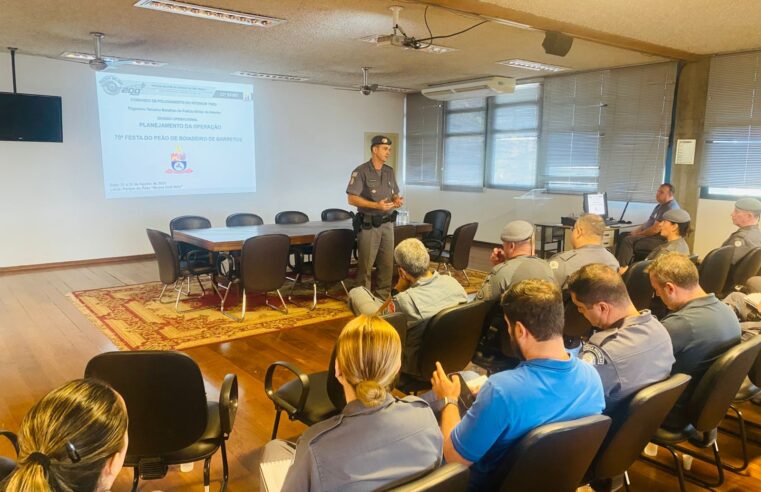 Polícia Militar apresenta planejamento da 70ª Festa do Peão de Barretos ao Comando do CPI-3