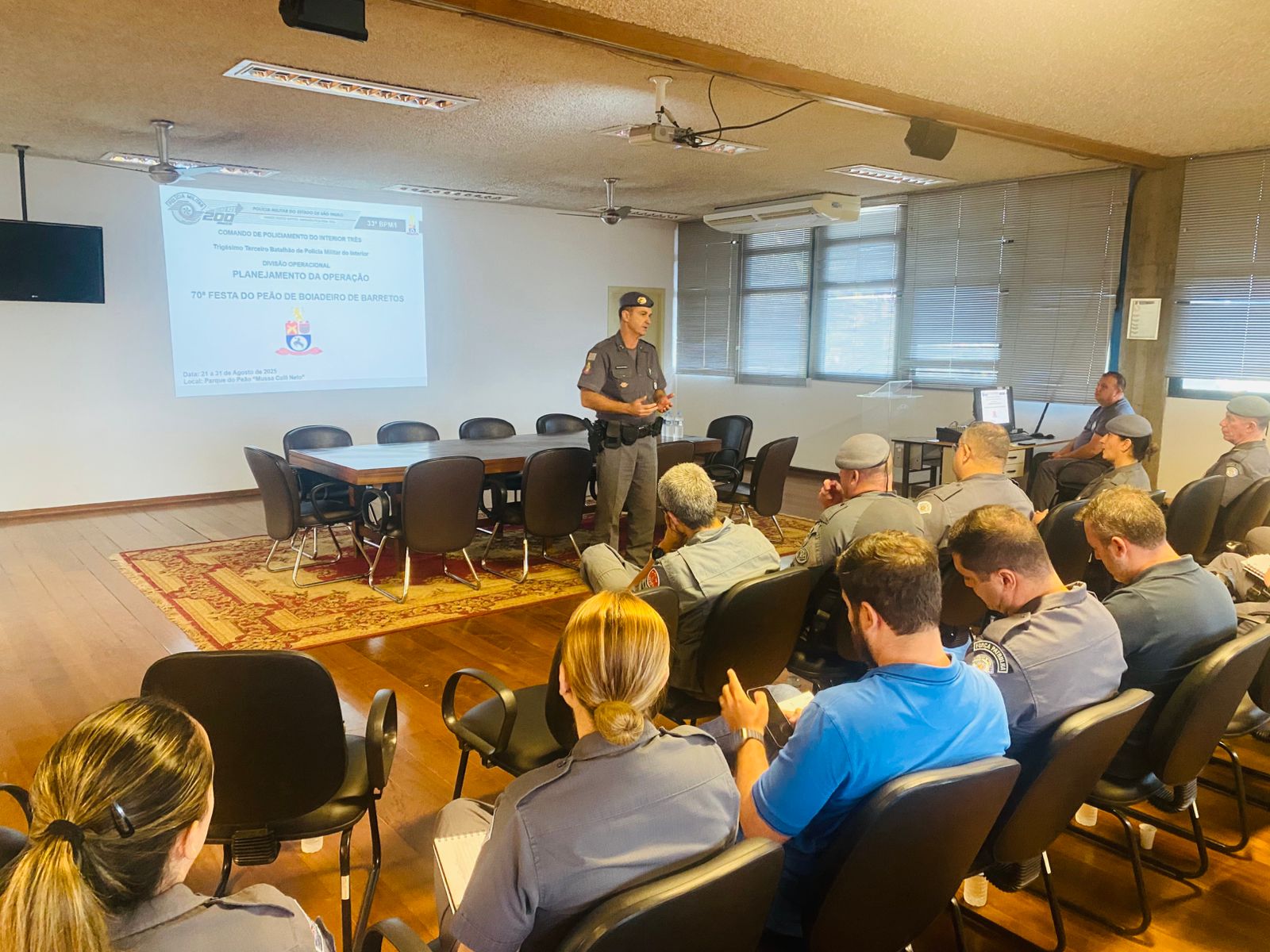 Polícia Militar apresenta planejamento da 70ª Festa do Peão de Barretos ao Comando do CPI-3