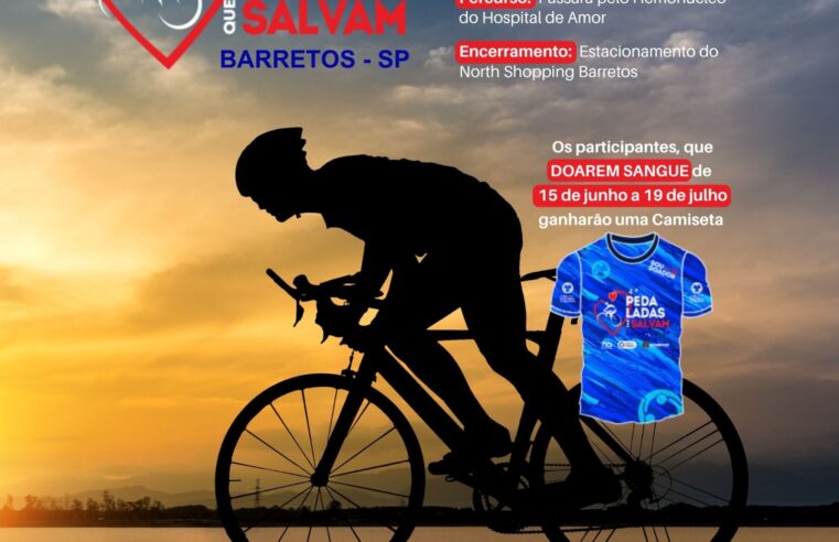 4ª Pedaladas que Salvam será realizada em Barretos no dia 20 de julho