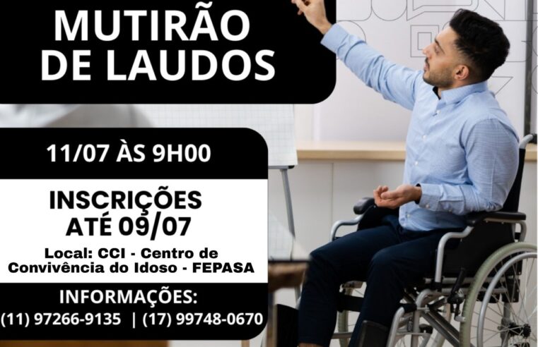 Prefeitura realiza mutirão de laudos para pessoas com deficiência nesta sexta, 11