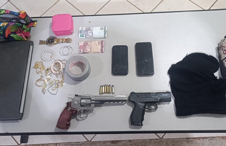 PM de Guaíra detém trio de assaltantes por roubo