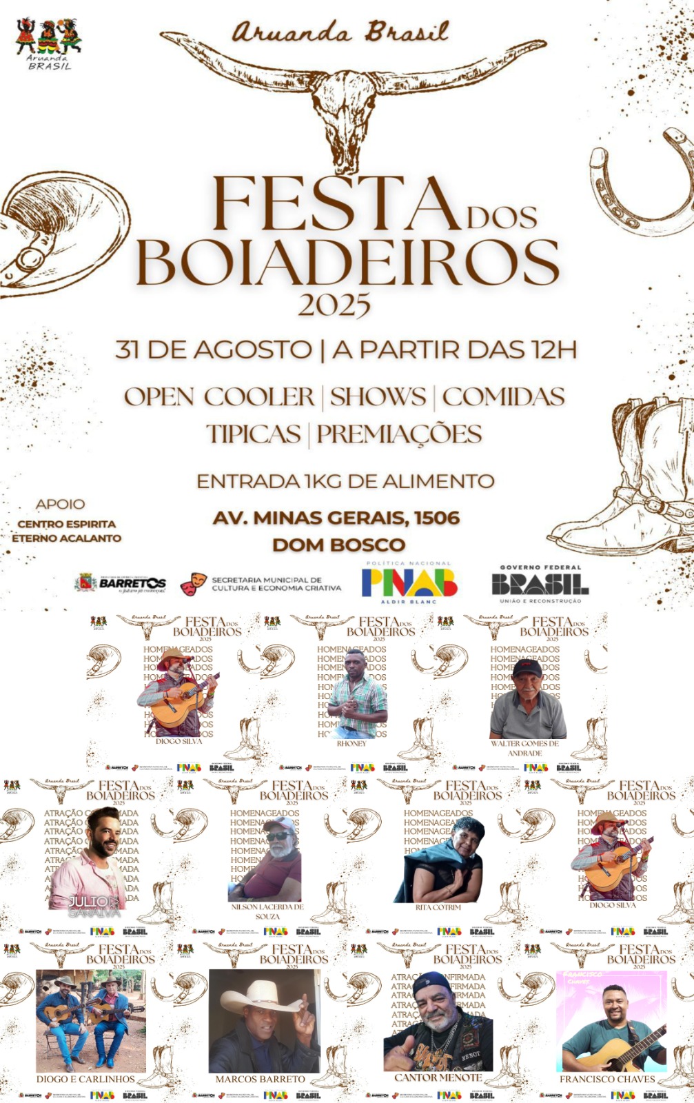 Aruanda Brasil realiza Festa dos Boiadeiros 2025