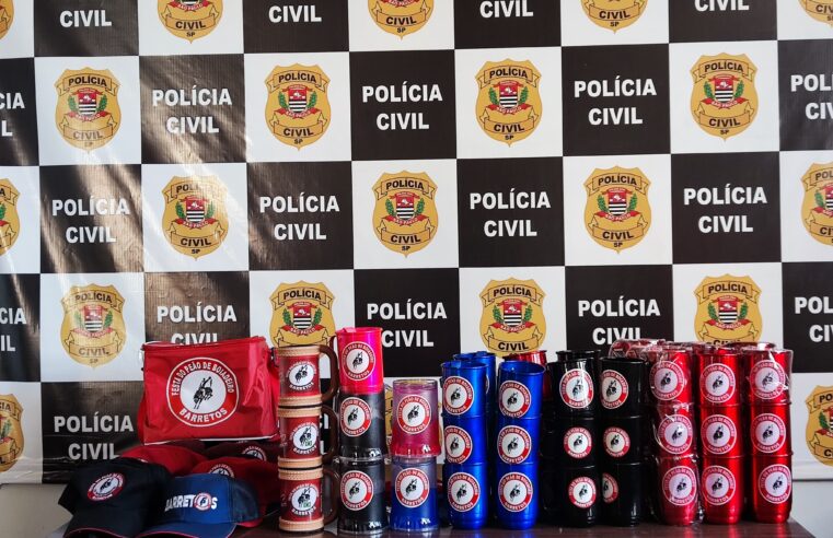 Produtos pirateados são apreeendidos pela Polícia Civil