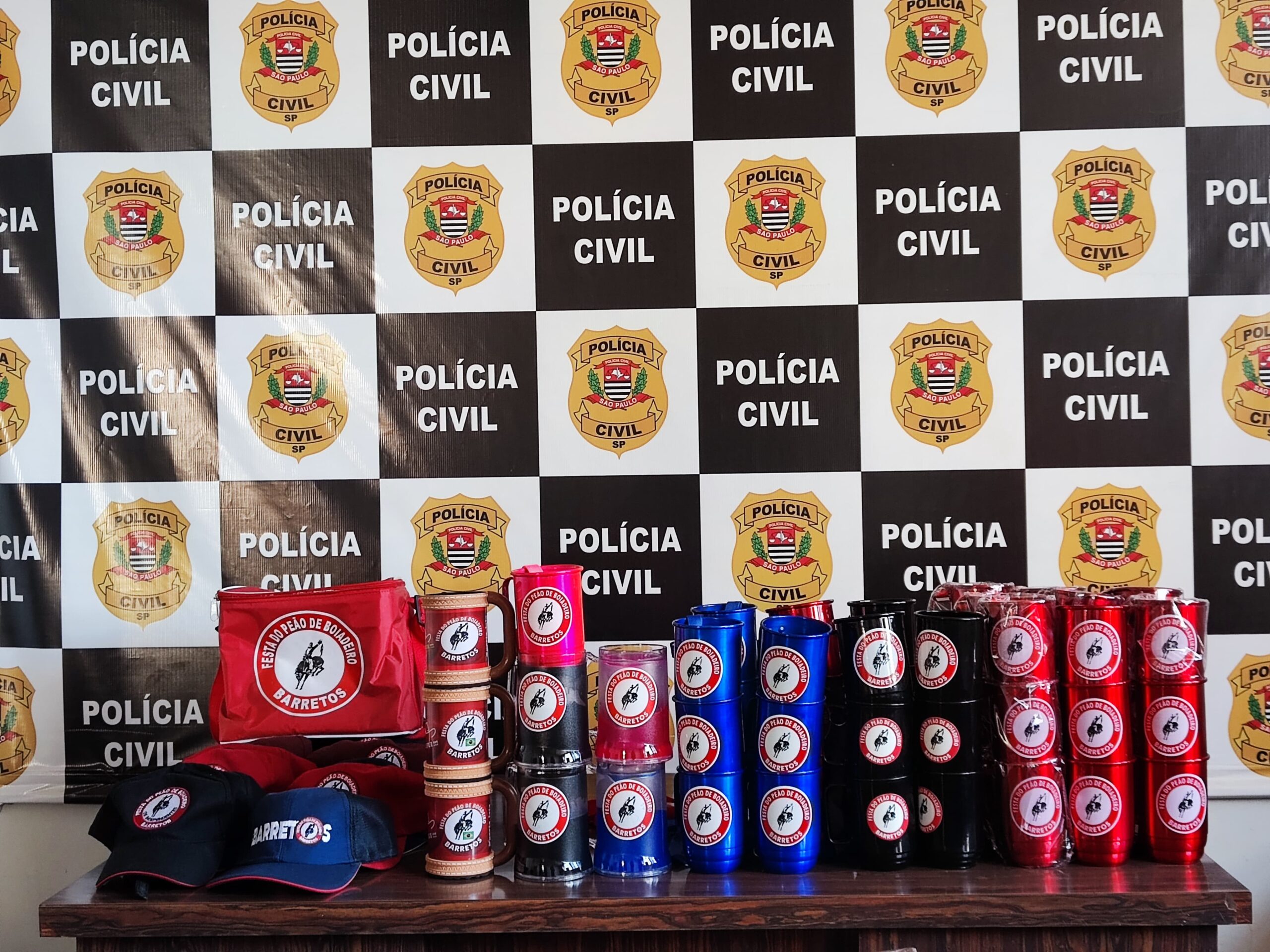 Produtos pirateados são apreeendidos pela Polícia Civil