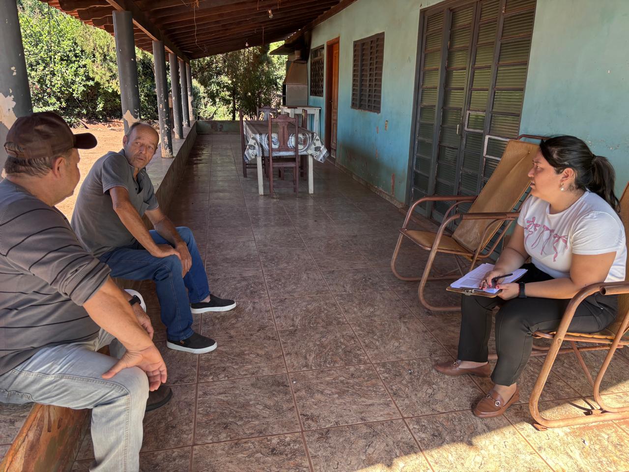 Produtores rurais recebem visita de equipe do projeto Cadeias Produtivas