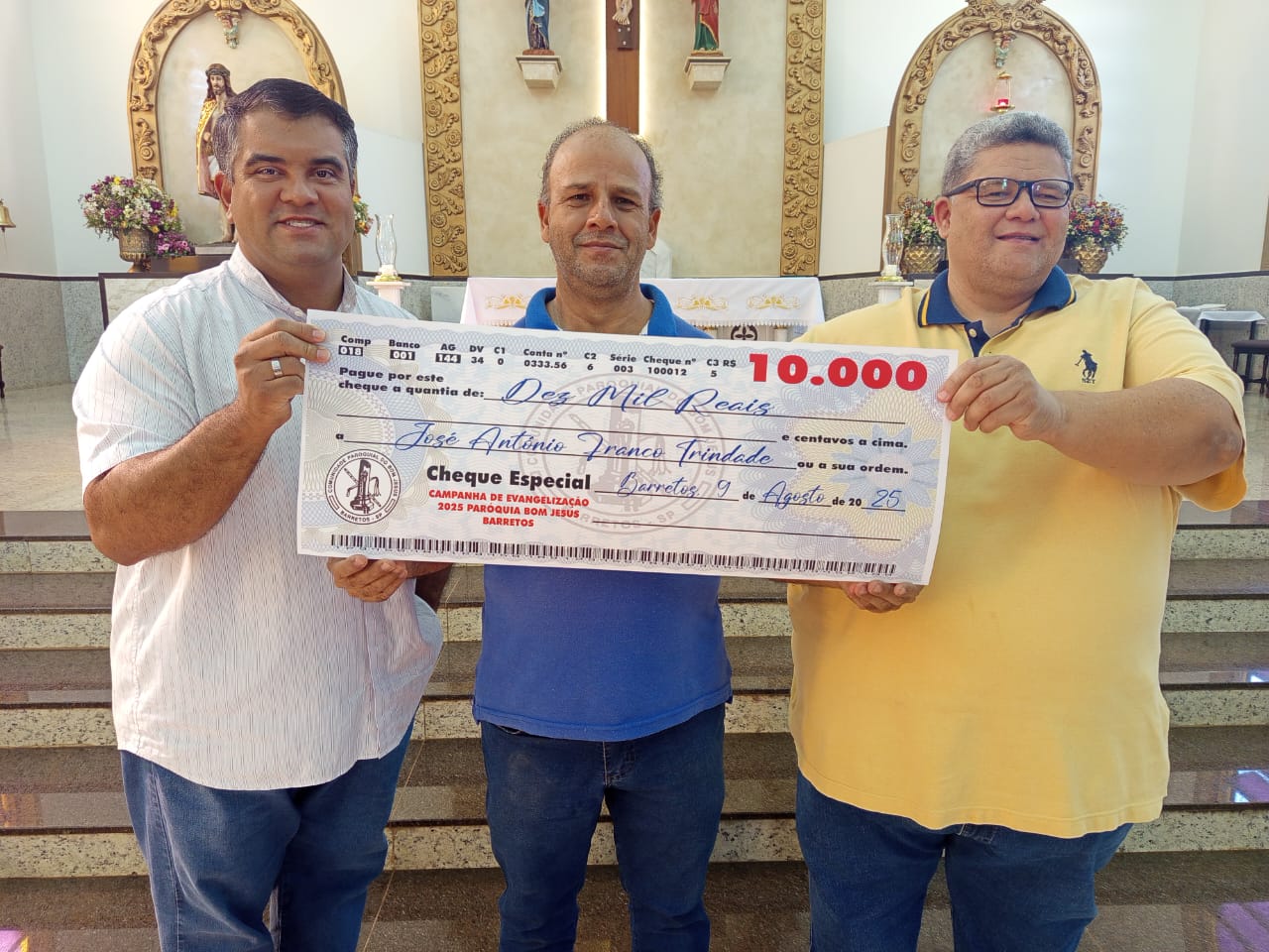 Paróquia do Bom Jesus divulga ganhador de sorteio