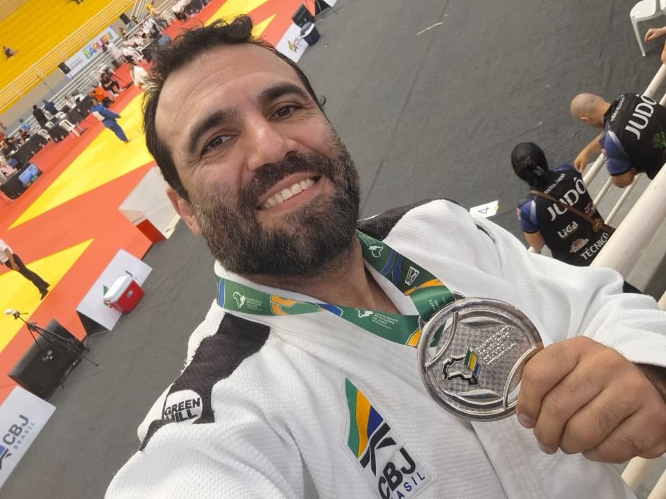 Tiago Leal é vice-campeão brasileiro de judô