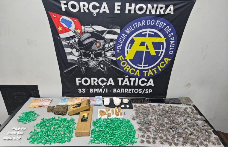 Força Tática localiza 3,4 kg de drogas em operação nos Predinhos