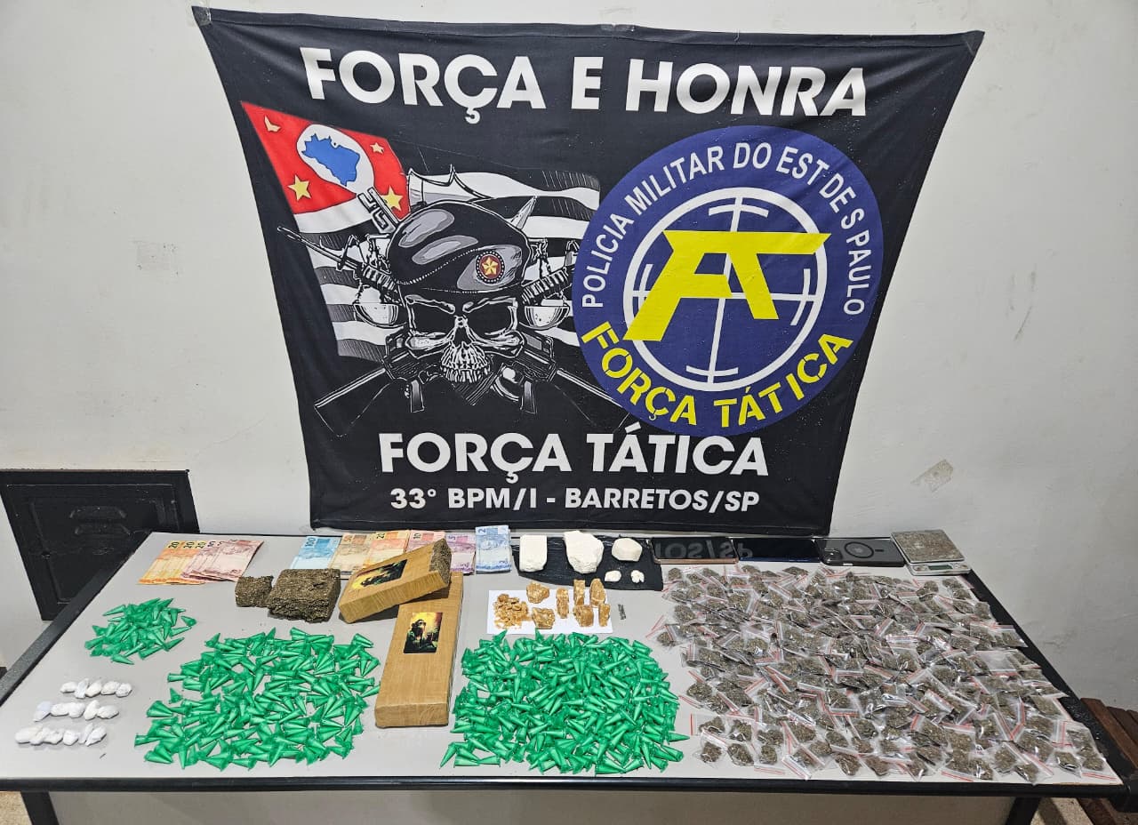 Força Tática localiza 3,4 kg de drogas em operação nos Predinhos