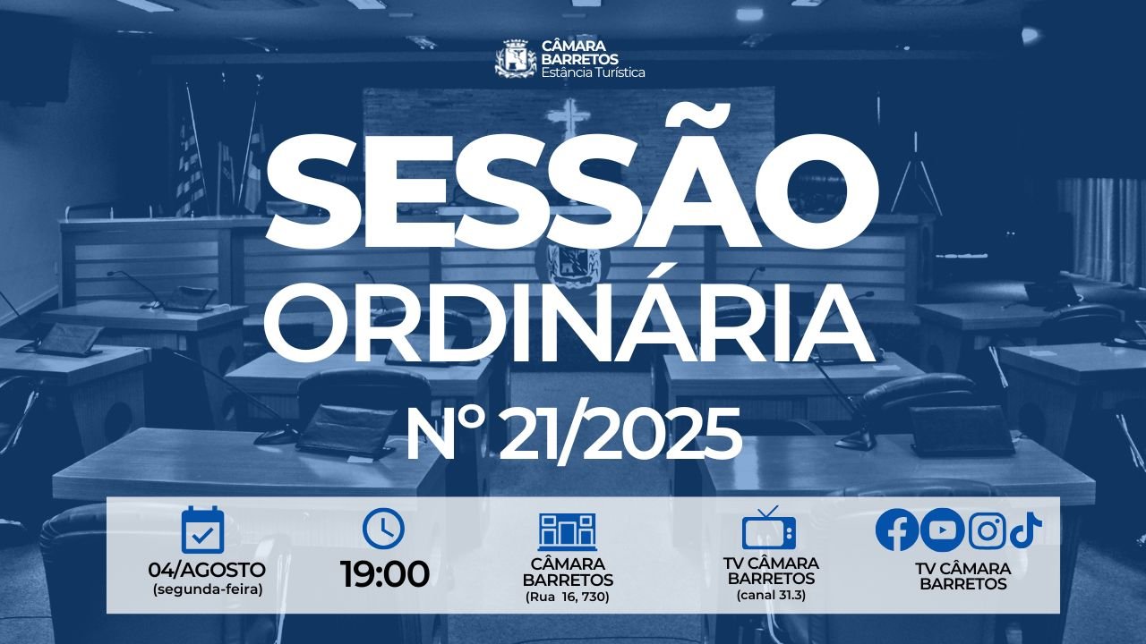 Veja o que será votado pelos vereadores na Sessão Ordinária de segunda-feira, 04 de agosto