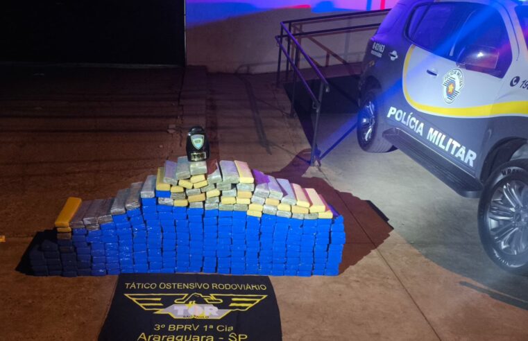 Carregamento com mais de 250 kg de maconha é apreendido no interior de São Paulo