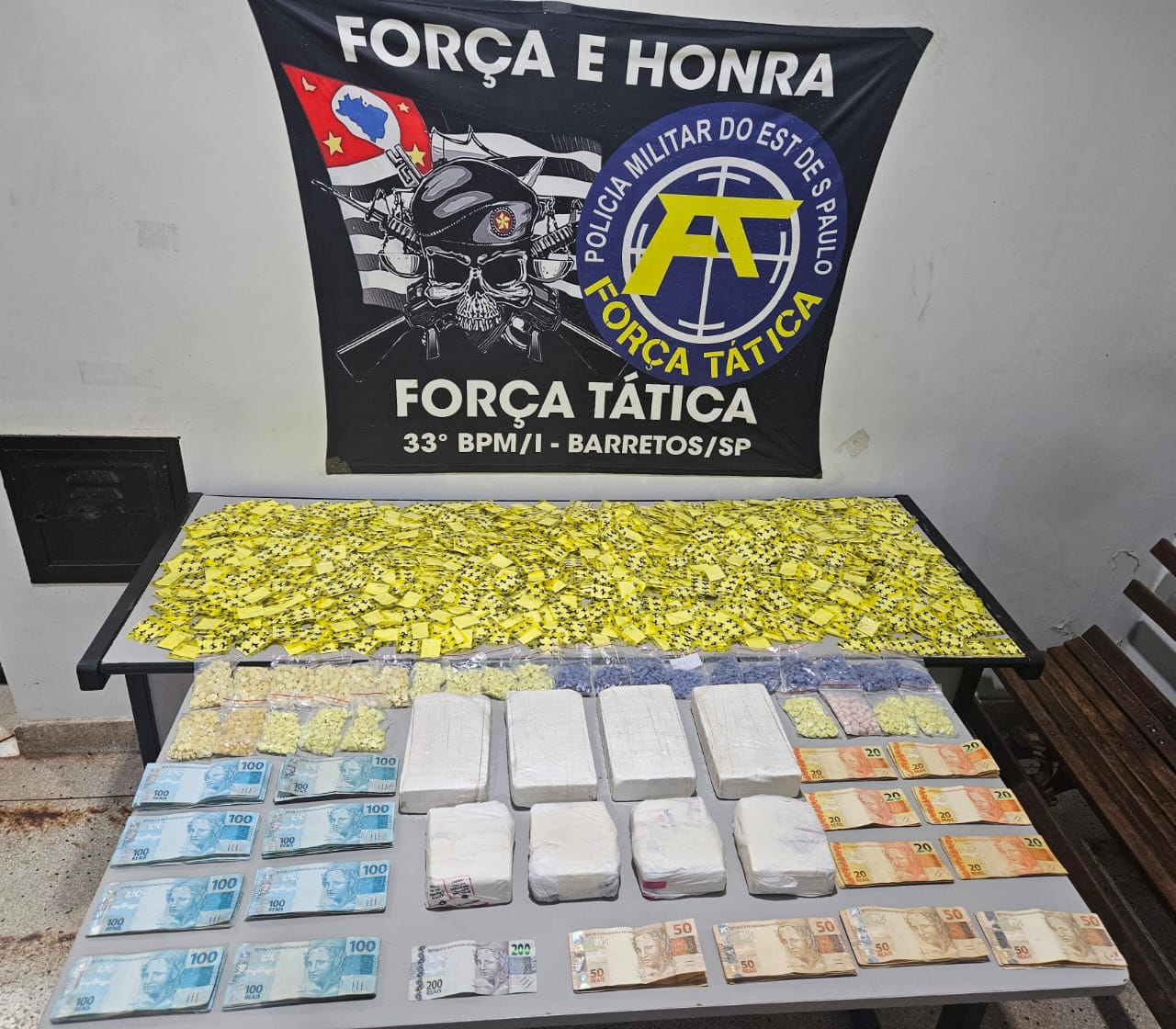 Força Tática faz apreensão de mais de  9kg de drogas em Olímpia