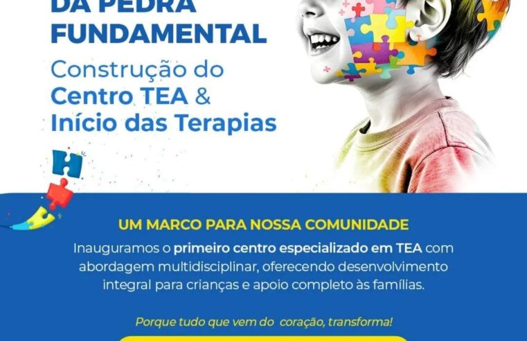 Instituto lança Pedra Fundamental e inaugura Centro TEA no início de outubro