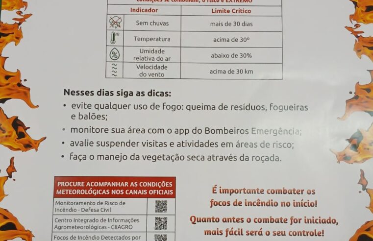 Campanha orienta sobre prevenção de incêndios