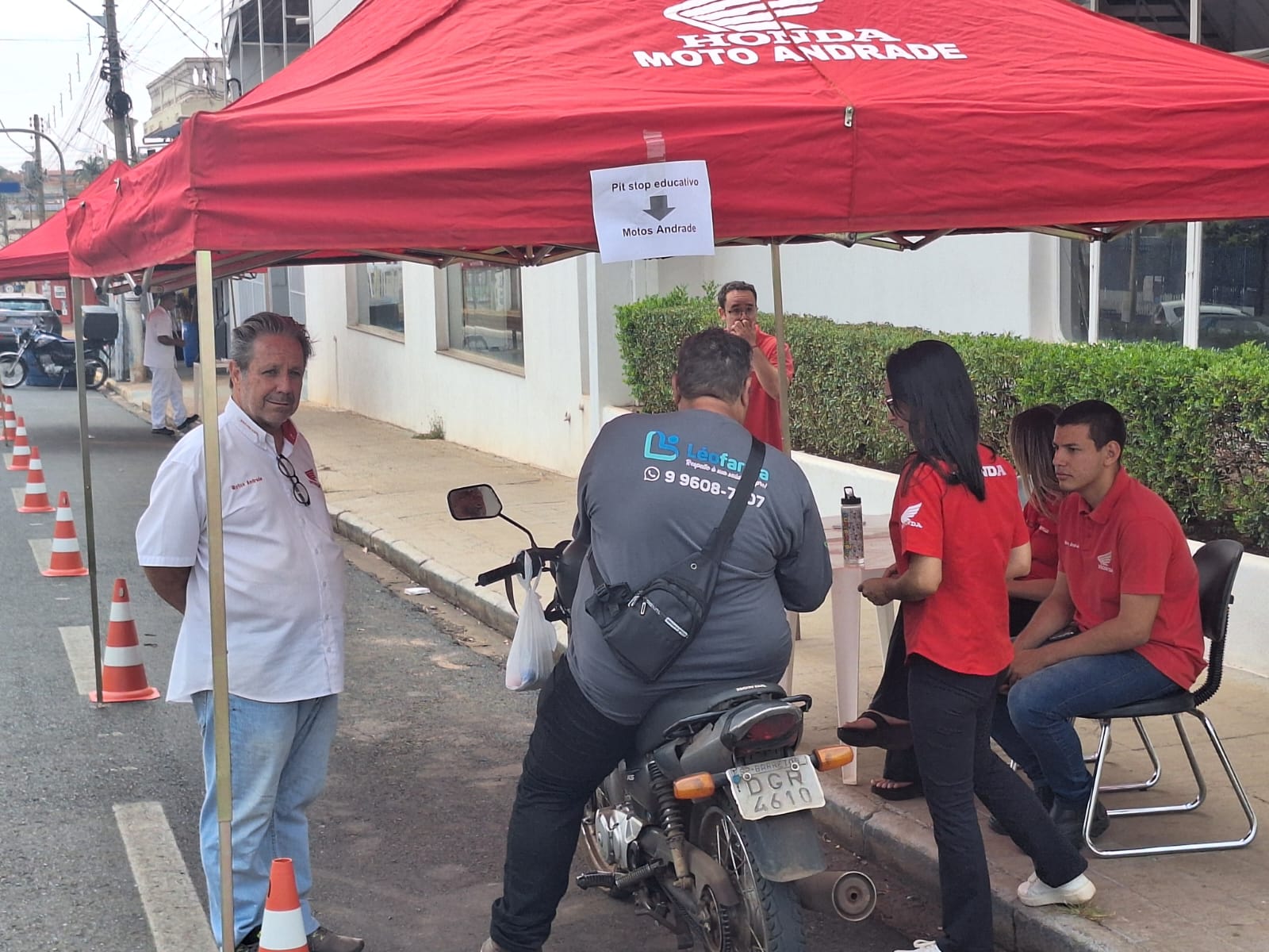 Honda Andrade realiza “Pit Stop”  em motos na Semana Nacional de Trânsito