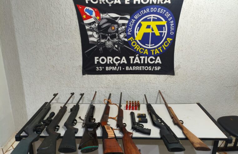 Homem é preso em Colina com diversas armas de fogo