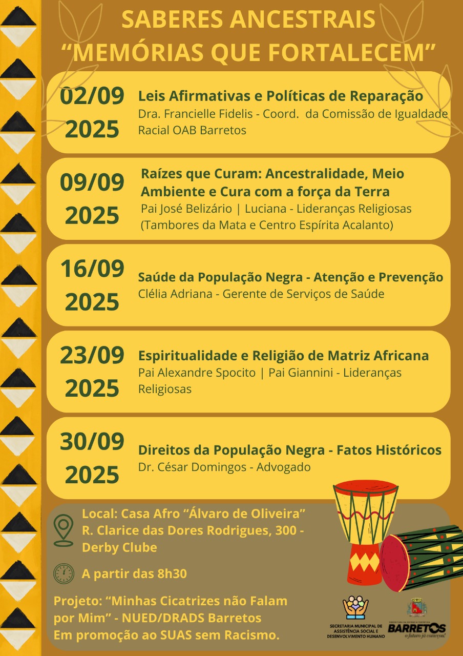 Casa Afro “Álvaro de Oliveira” recebe o projeto “Minhas Cicatrizes Não Falam por Mim”