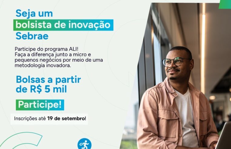 Sebrae-SP abre inscrições para o Programa ALI Produtividade com bolsas de R$ 5 mil e duas vagas imediatas na região de Barretos