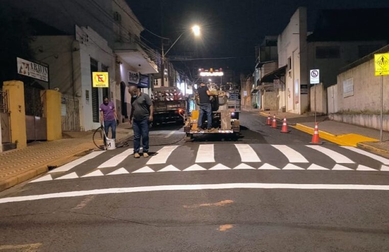 Prefeitura de Barretos reforça sinalização de solo em frente à Abavin