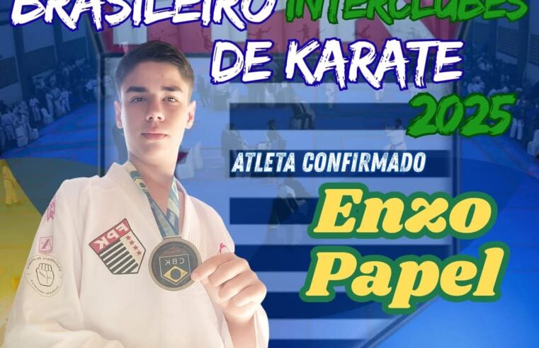 Karateca está confirmado no Campeonato Brasileiro