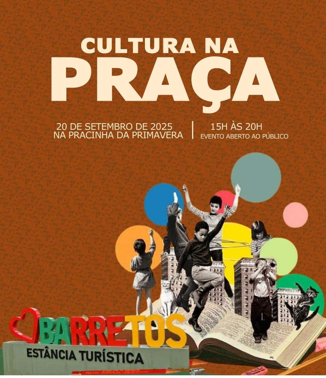 Barretos recebe evento cultural gratuito neste sábado na Praça da Primavera