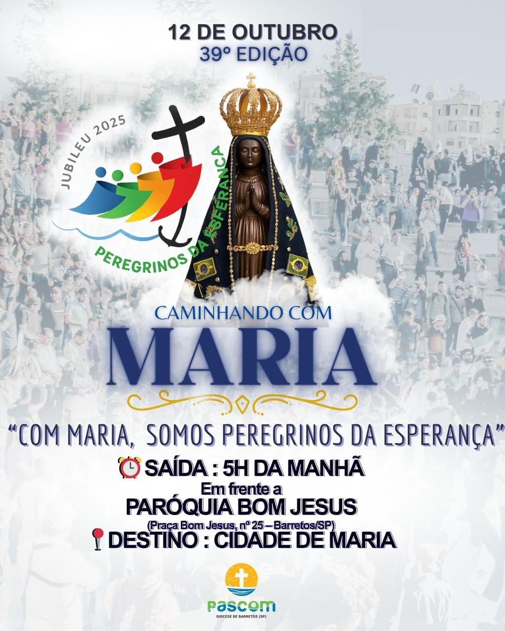 39º Caminhando com Maria tem tema definido