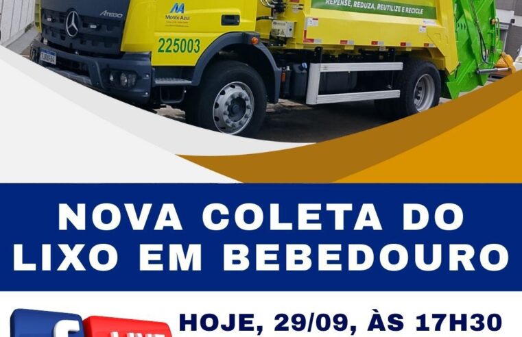 SAAEB de Bebedouro realiza live sobre novo formato da coleta de lixo
