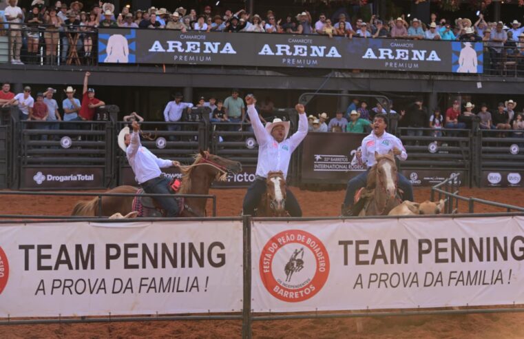 Trio mineiro e paulista vence o Team Penning Soma 11 no Barretão