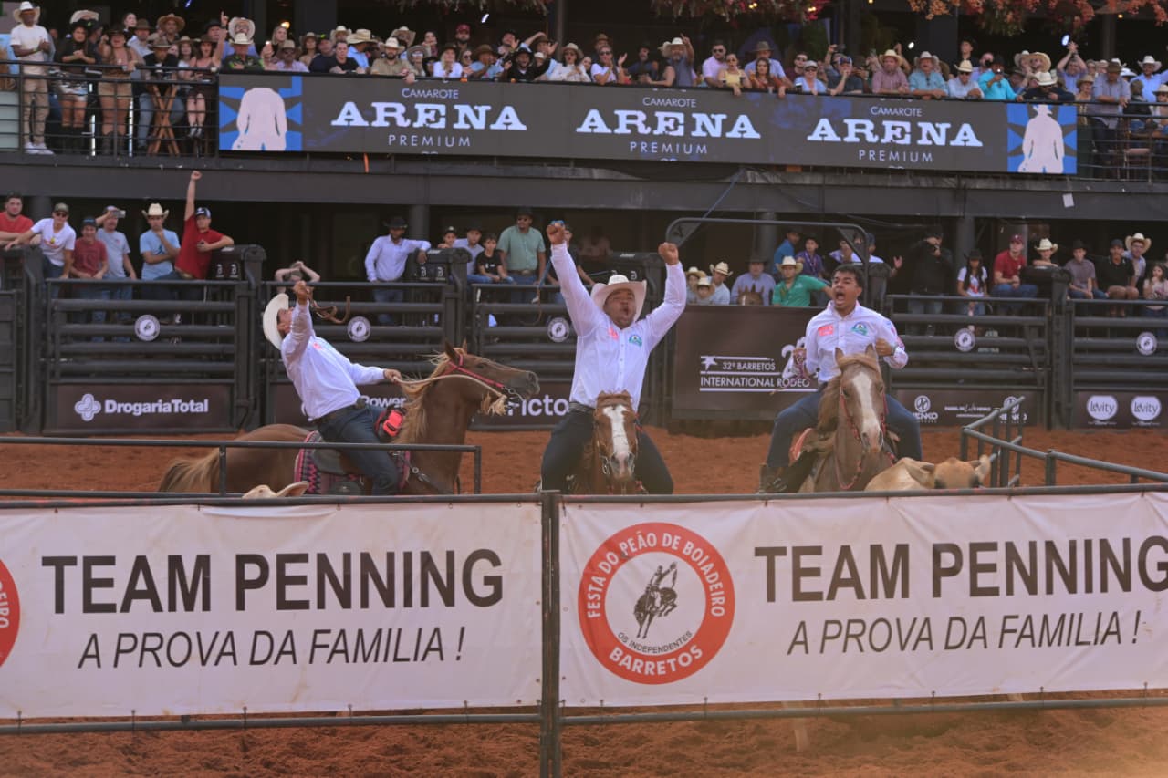 Trio mineiro e paulista vence o Team Penning Soma 11 no Barretão