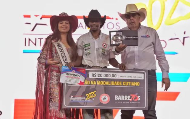 Yuri Teodoro Silva é campeão do 32º Barretos International Rodeo no Cutiano