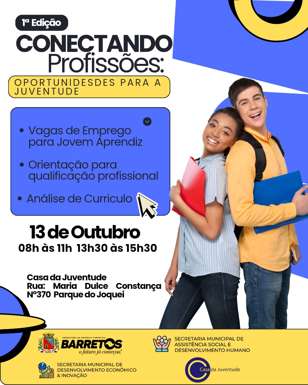 Jovens estão convidados para o 1º “Conectando Profissões”
