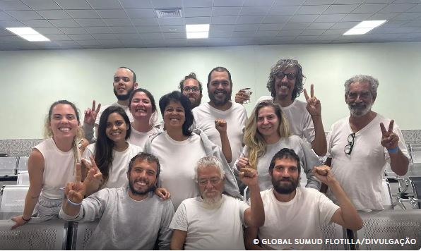 Barretense integrante de Flotilha Global é libertado na Jordânia