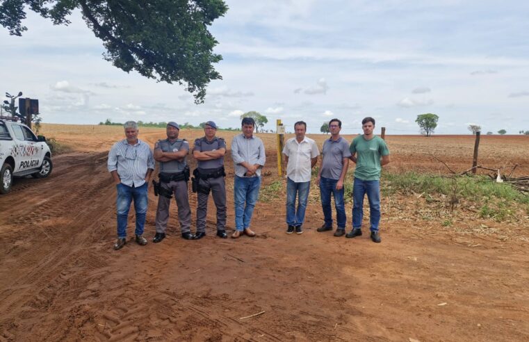 Visita define locais que irão receber câmeras de monitoramento na zona rural