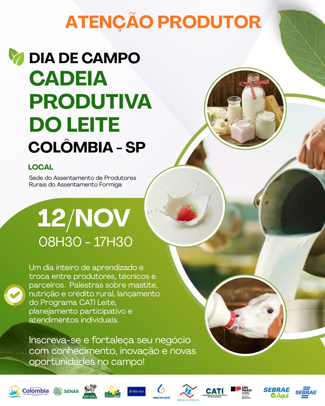 Dia de Campo da Cadeia Produtiva Leiteira em Colômbia