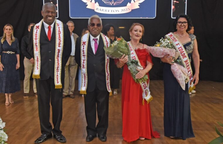 Miss e Mister Barretos Terceira Idade 2025 são eleitos em noite de gala