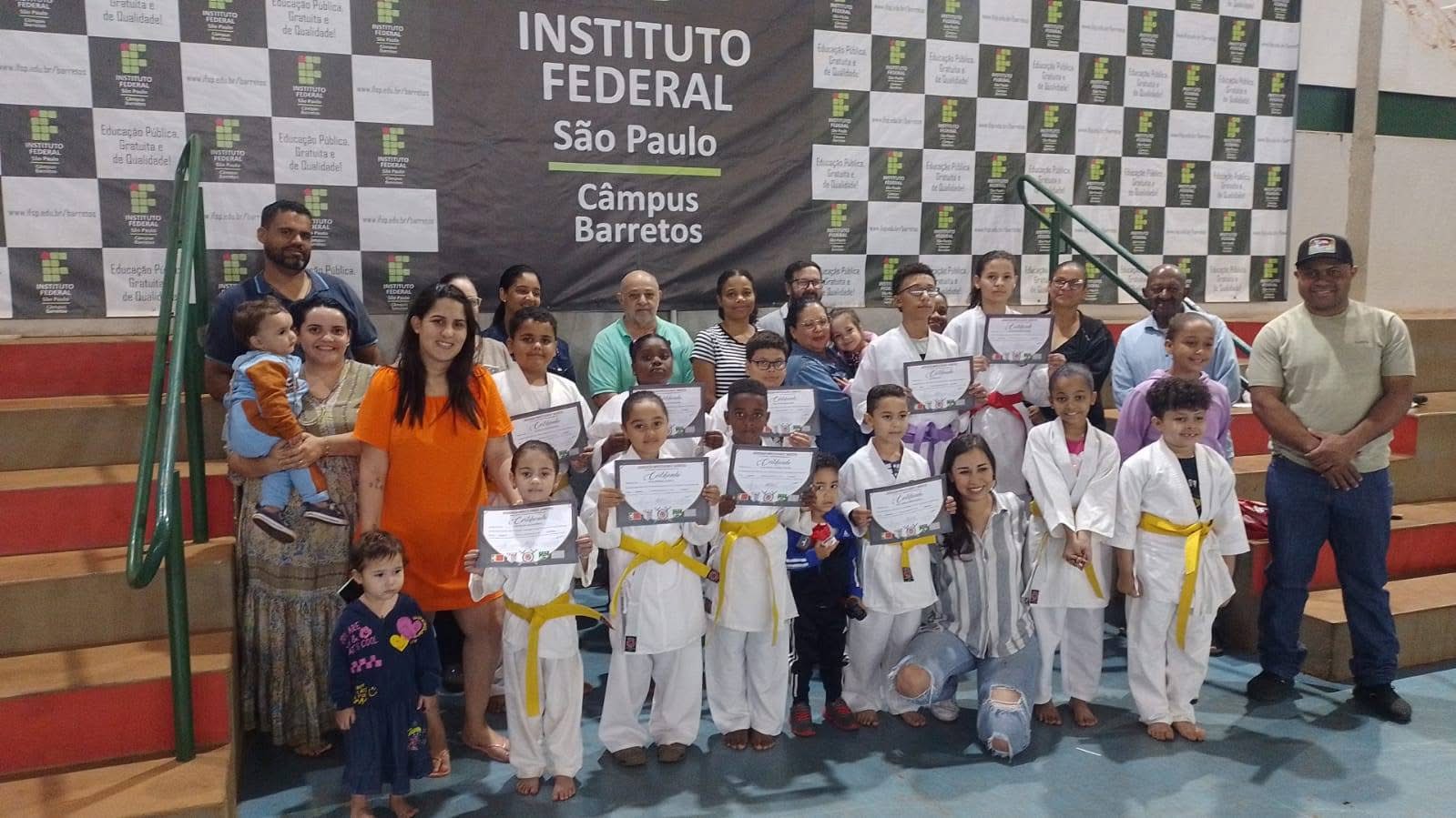 Projeto de Karate realiza graduação no IFSP