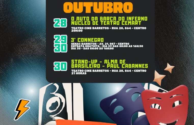 Congresso da Consciência Negra, teatro e  stand-up na programação cultural da semana