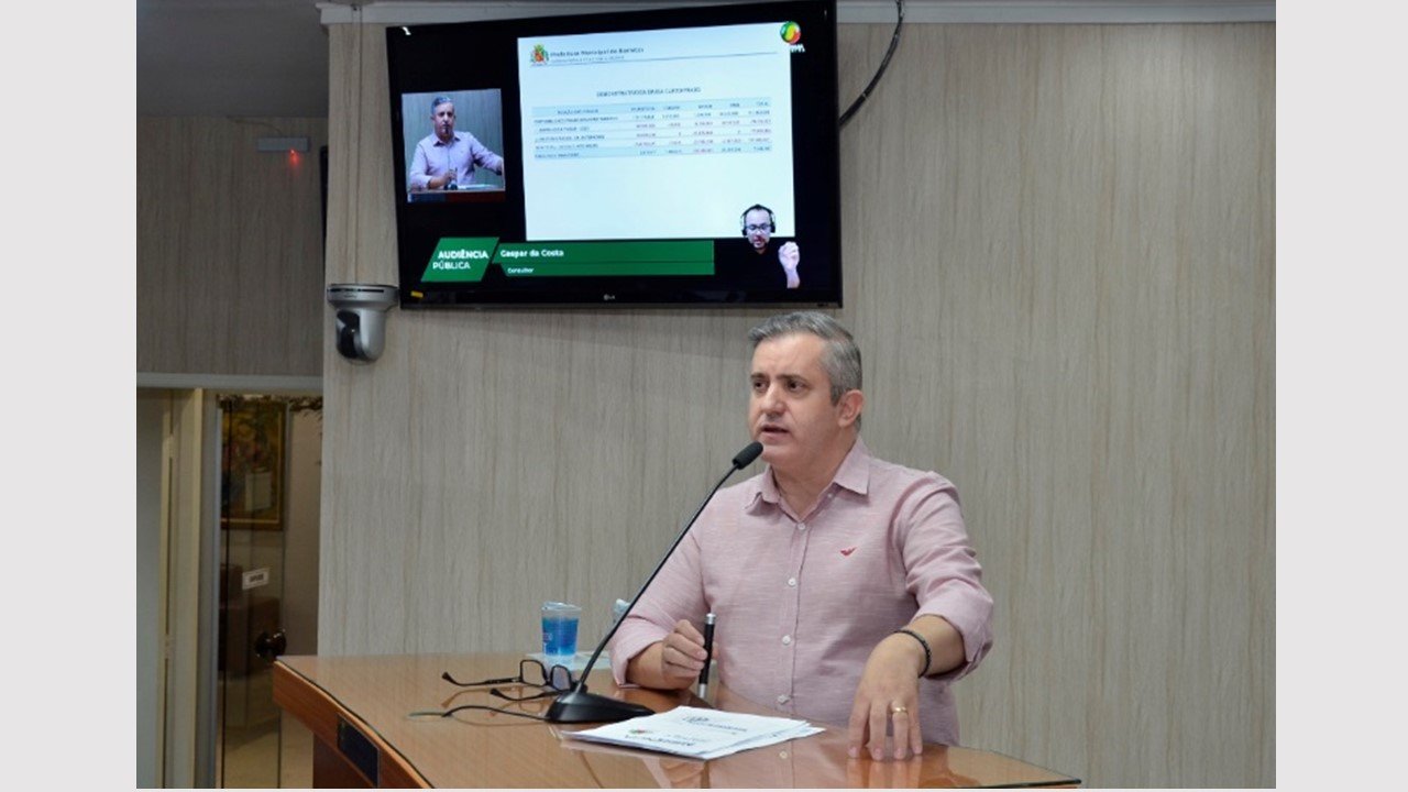 Consultor apresentou situação financeira e orçamentária de Barretos entre maio e agosto de 2025; VEJA TODOS OS DADOS
