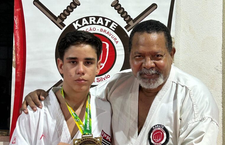 Karateca divide conquista no Brasileiro com sensei Silvio Rodrigues