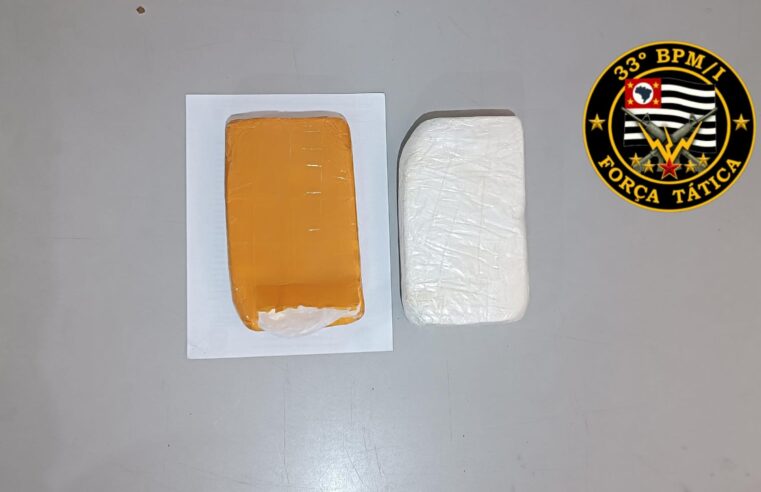 Força Tática aprende mais de 2 kg de drogas