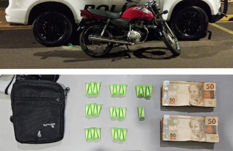 PM faz apreensão de drogas e constata veículo irregular