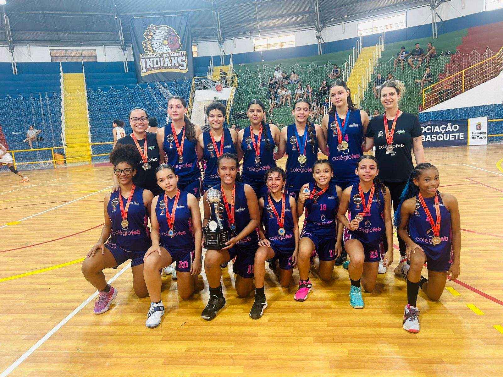 Atletas da APAB são eleitas as melhores  pivô e ala do Paulista Sub-13