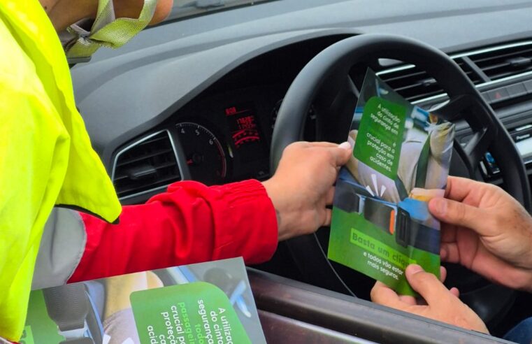 Concessionária agenda ação educativa em Colina sobre a importância do cinto de segurança