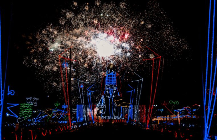 Decoração de Natal e Papai Noel será inaugurada hoje no Parque do Peão