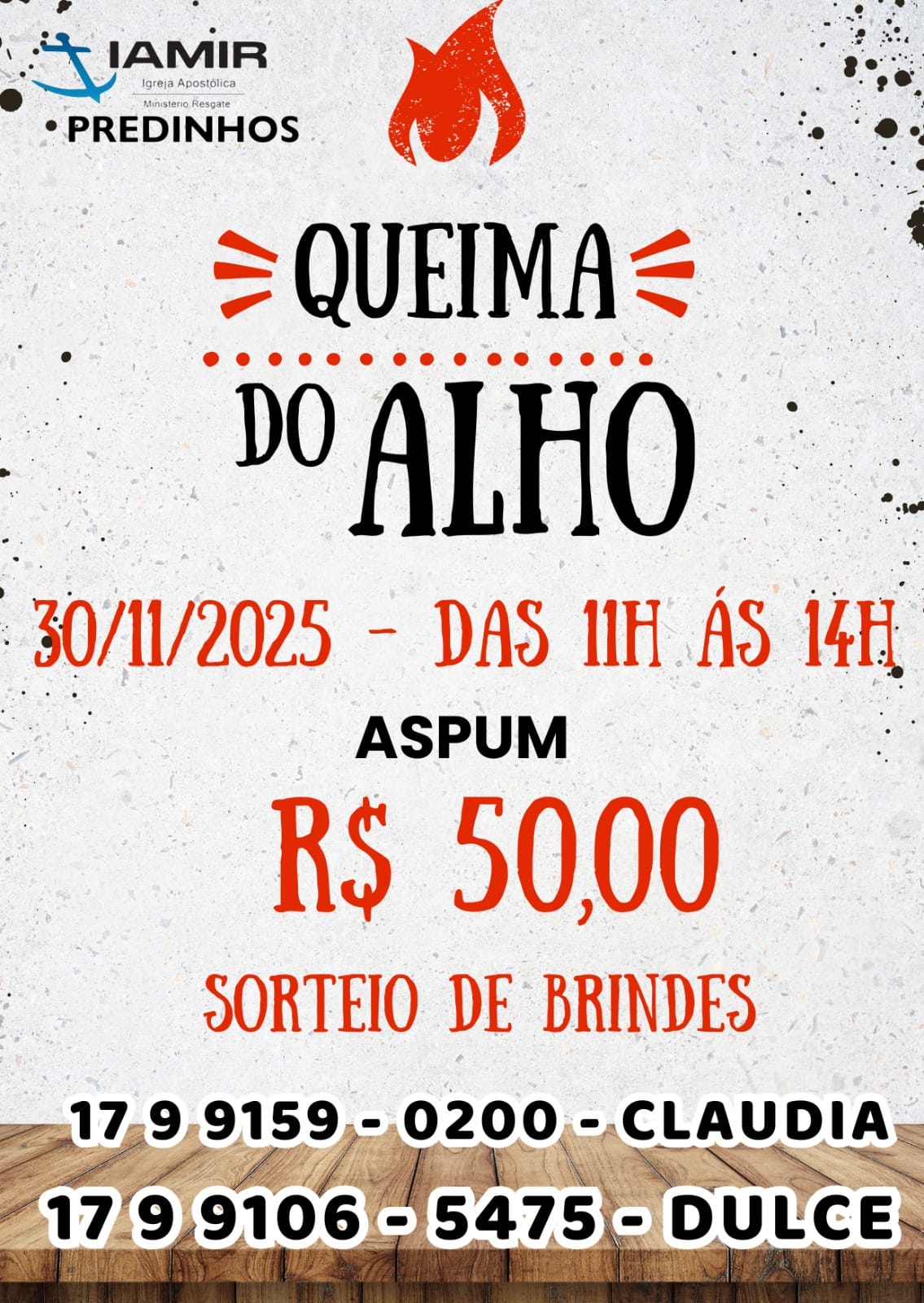 IAMIR dos Predinhos promove Queima do Alho