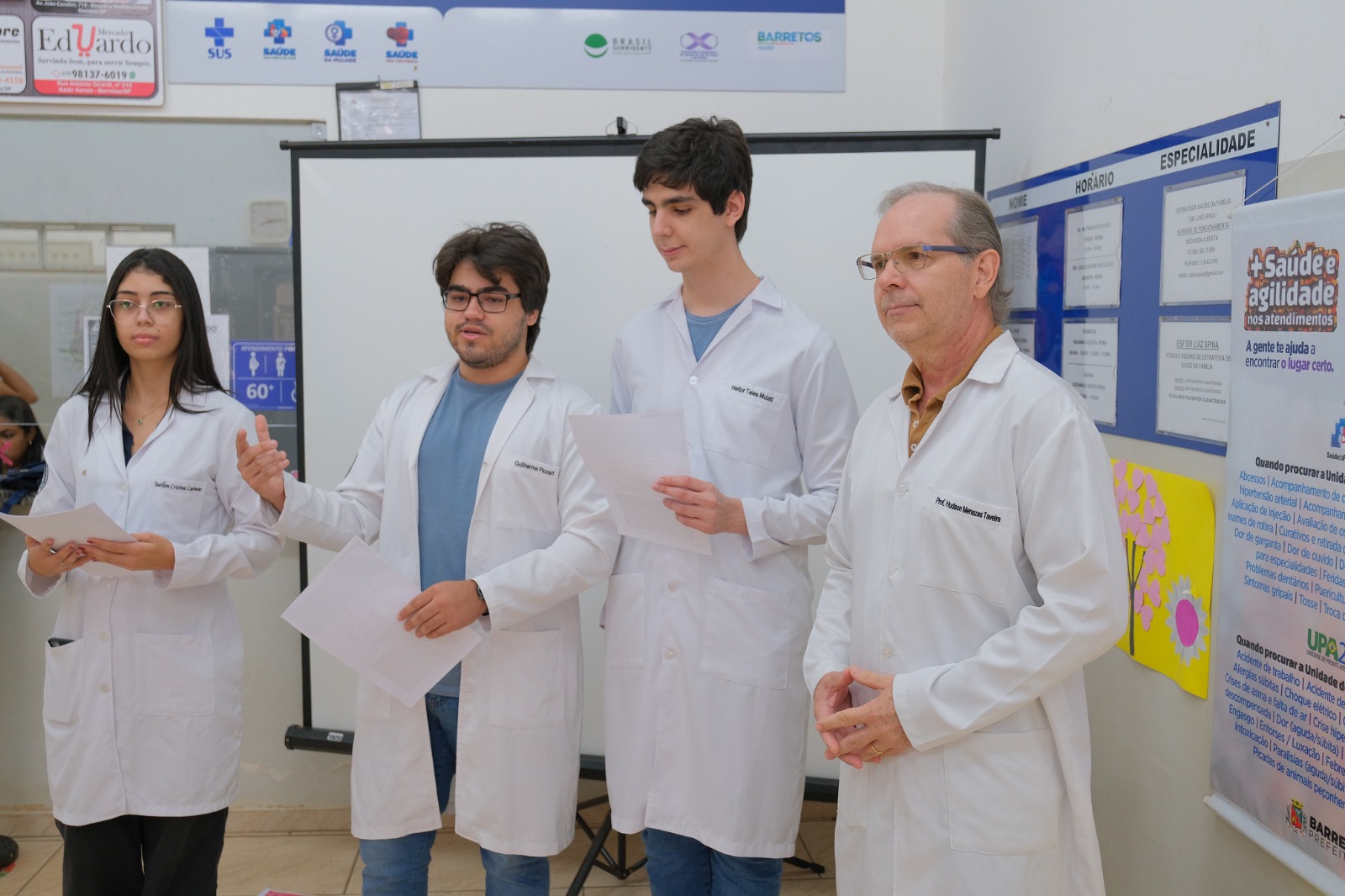 Alunos de Medicina da FACISB promovem ação sobre espiritualidade e saúde na UBS Dr. Luiz Spina